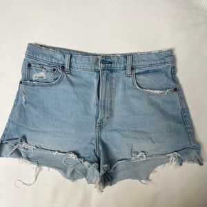 Abercrombie 90s high rise denim shorts